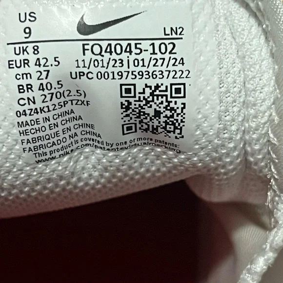 Nike Vapor Edge Speed 360 2 White University Red Black FQ4045102 Football cleats - Picture 6 of 7